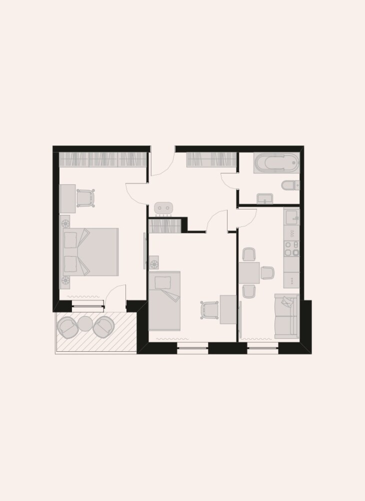Квартиры для сайта жк Лесной Дом 2-7 - Типовой этаж_2