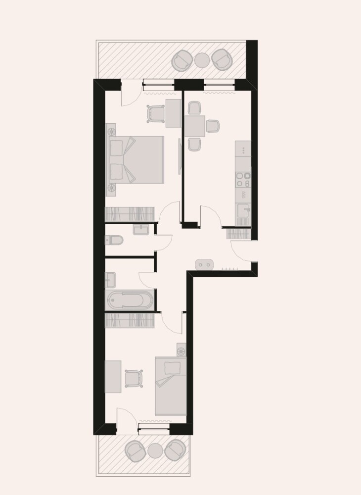 Квартиры для сайта жк Лесной Дом 2-7 - Типовой этаж_9